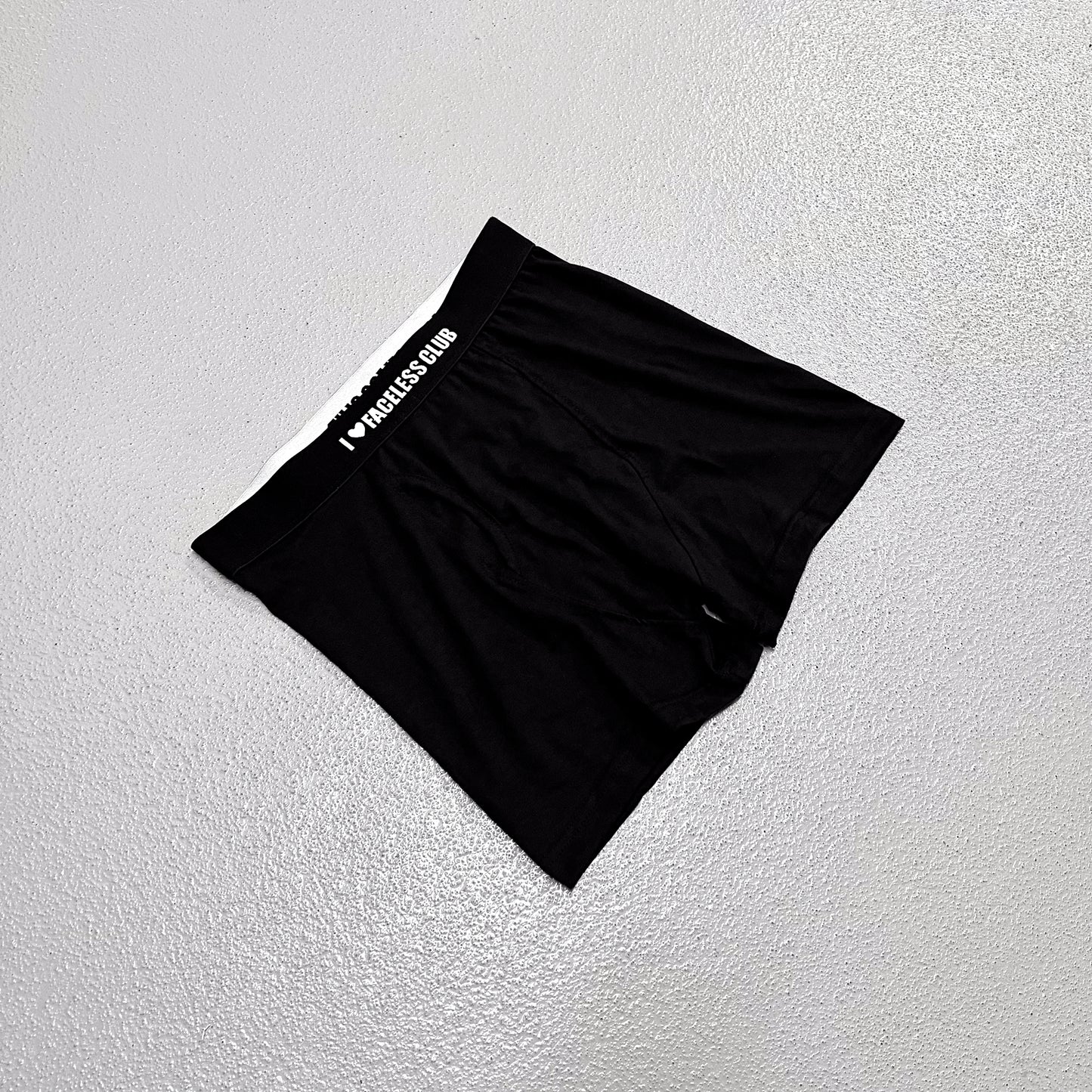 "I ♡ FACELESS CLUB" Everyday Boxers Black (1 Pack)